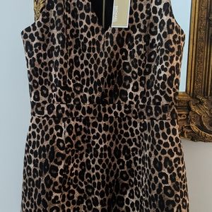 Leopard print Michael Kors gorgeous dress size large gorgeous fit!